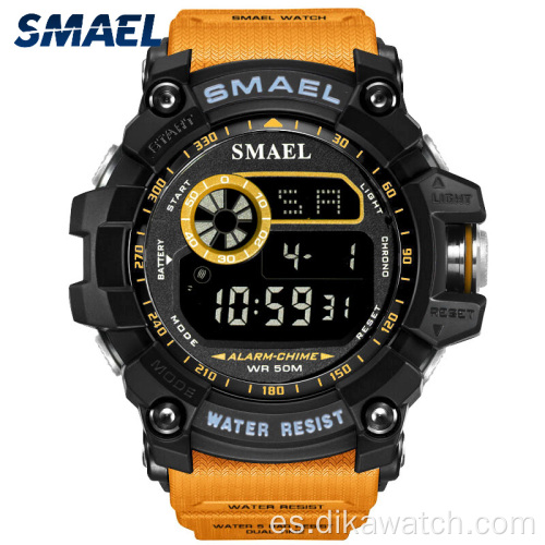 SMAEL Relojes digitales militares Reloj impermeable con alarma para hombres